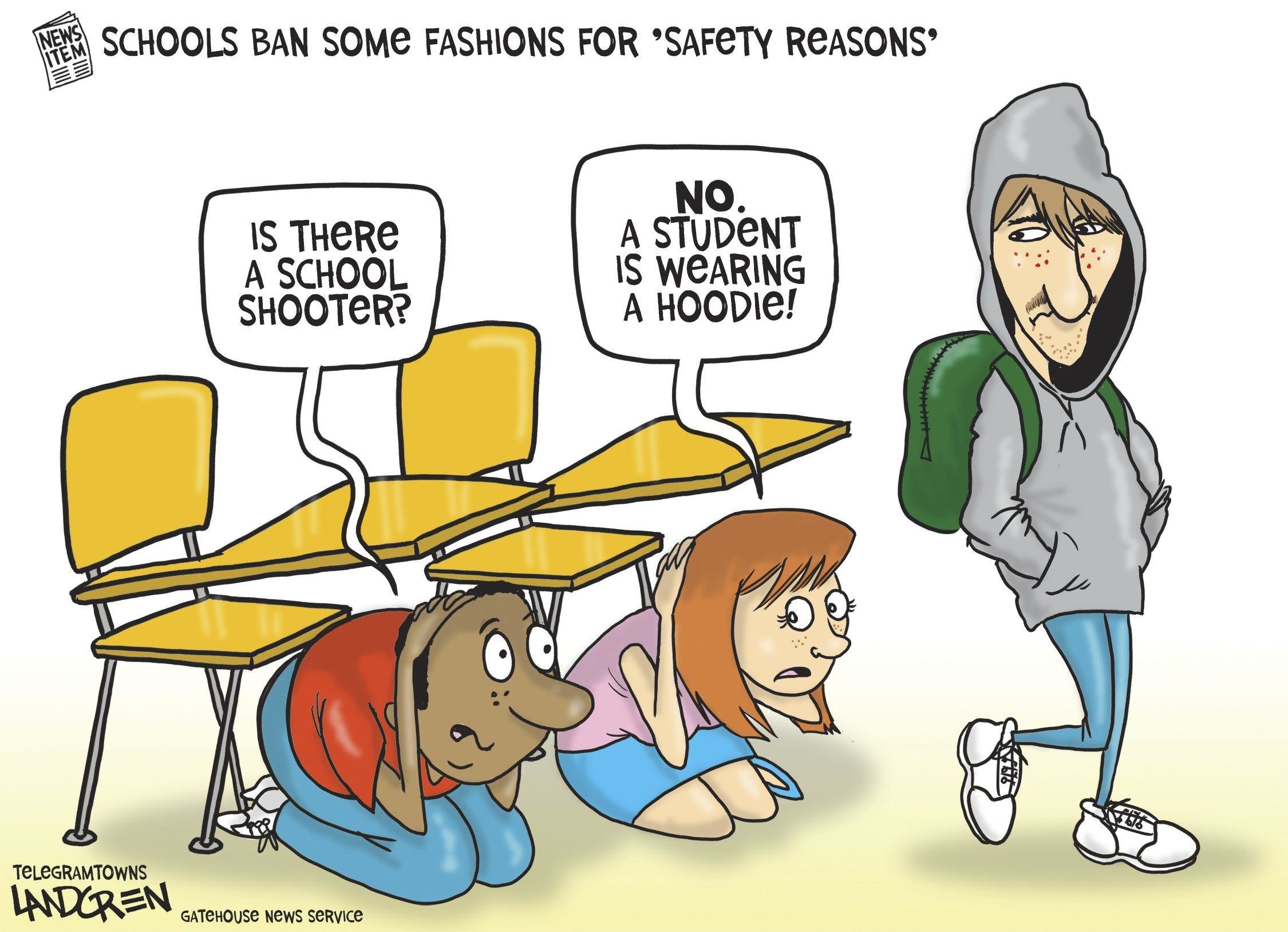 Hysterical Pennsylvania school suspends 46 students for wearing hoodies