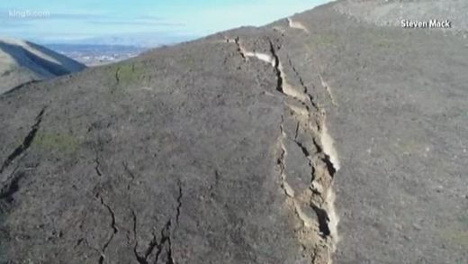 Huge Cracks Appear On Hillside Prompting Evacuation At Rattlesnake ...