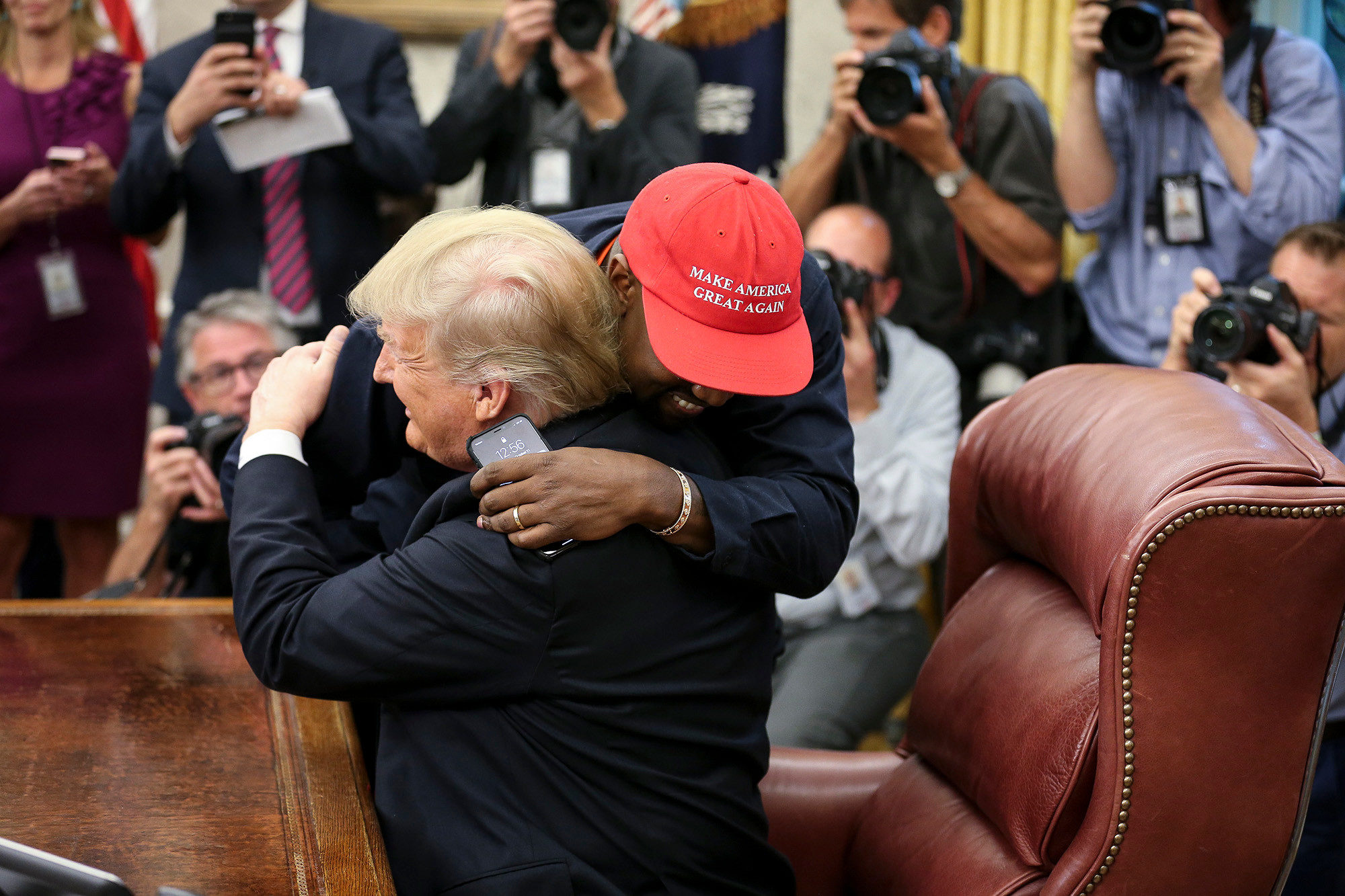 Trump and Kanye West