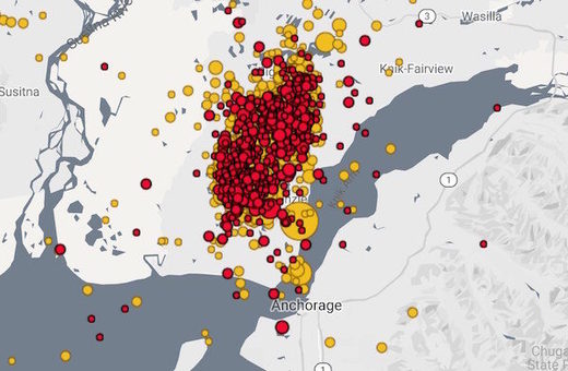 alaska quake aftershocks