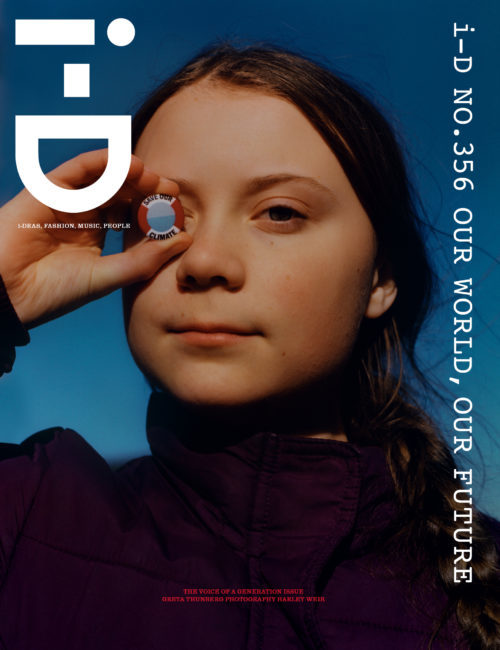 Thnberg i-D magazine cover