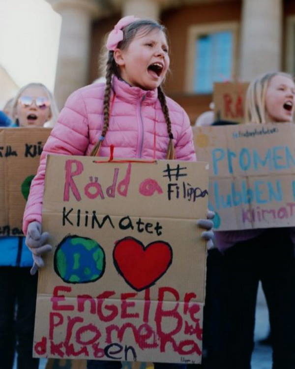 thunberg climate protest children