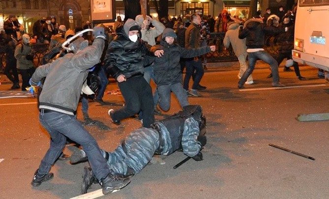 Maidan street beating