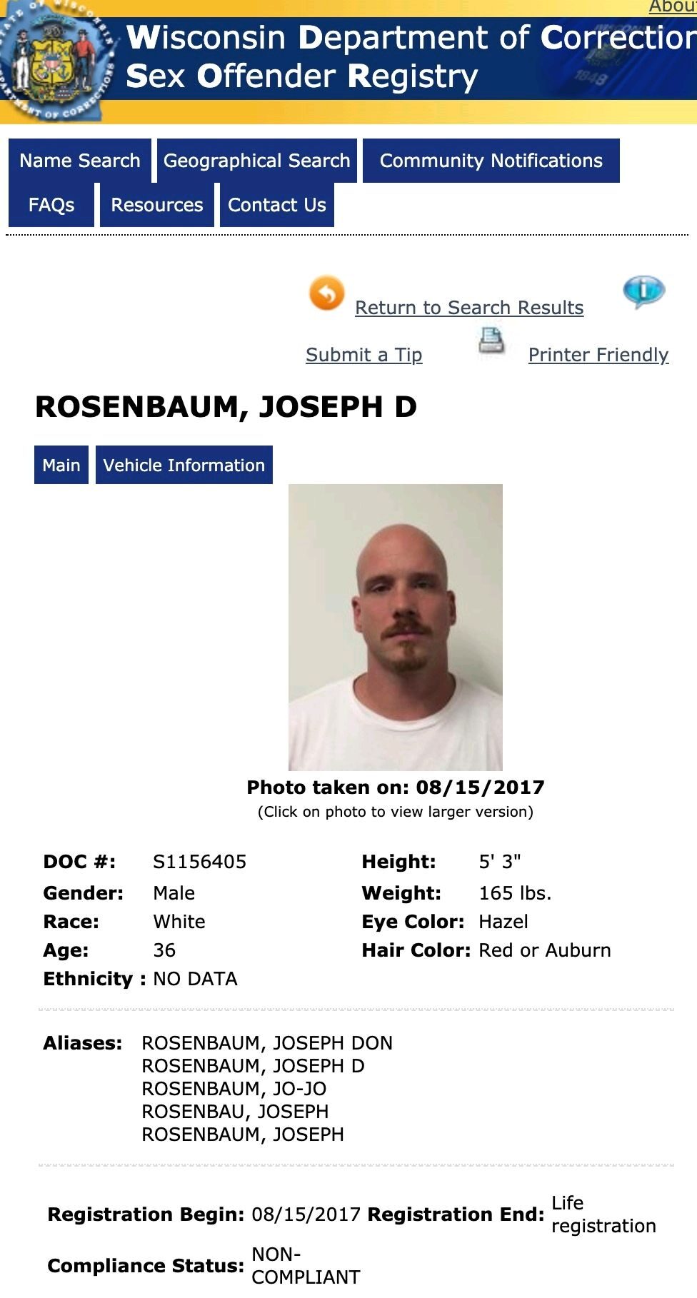 rosenbaum rittenhouse rap sheet criminal record