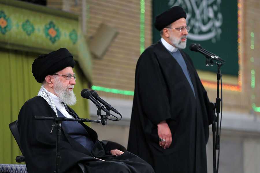 Iranian President Ebrahim RaisiI  Ayatollah Ali Khamenei