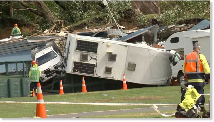 Click to enlarge Rescue work will continue through the night, officials say