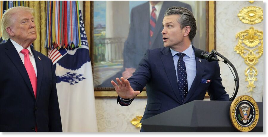 Click to enlarge hegseth trump