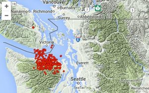 Continuous tremor under Puget Sound as Washington state continues ...