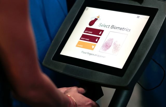 Biometric security clearance