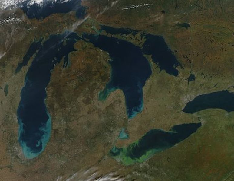 Great Lakes' water levels way above normal, Lake Erie inches away from ...