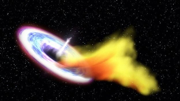 Astronomers catch supermassive black hole emitting a 'double burp ...