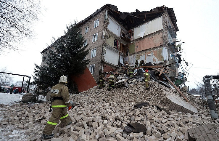 Russian apartment collapse