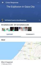 For the first time, Facebook allowed residents in Gaza to mark themselves ‘safe’ following a gas cylinder explosion, however Palestinians who are targeted by Israeli occupation warplanes have not been given the same privilege