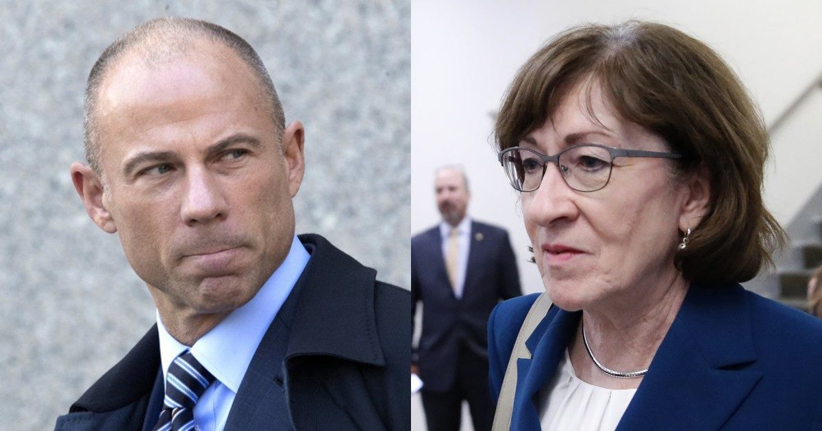 Delusional Porn Lawyer Avenatti Declares War On Susan Collins Puppet