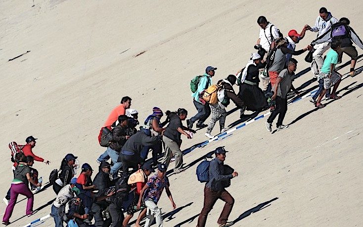Migrant hill climb
