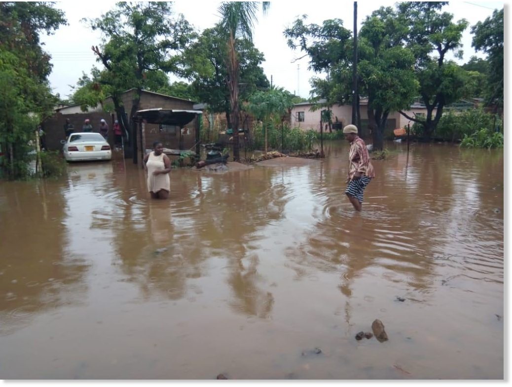 Floods leave 2 dead after record rainfall in Zimbabwe 8 inches in 24