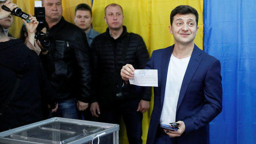 What a joke! Exit polls suggest comedian Volodymyr Zelensky set to win