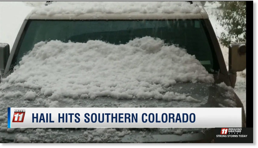 Huge hailstorm brings winterlike scenery to Colorado Springs area ...