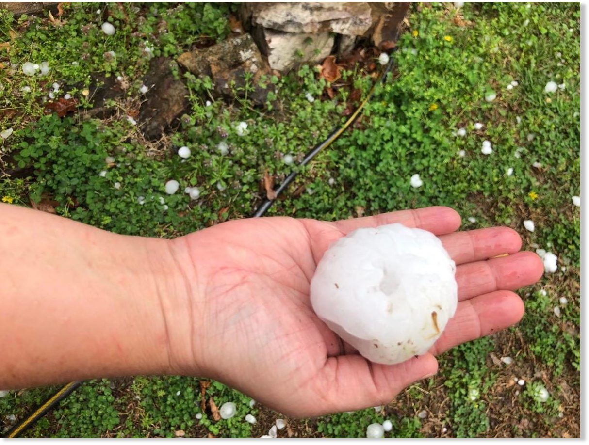 Large hailstones pound parts of Oklahoma Earth Changes