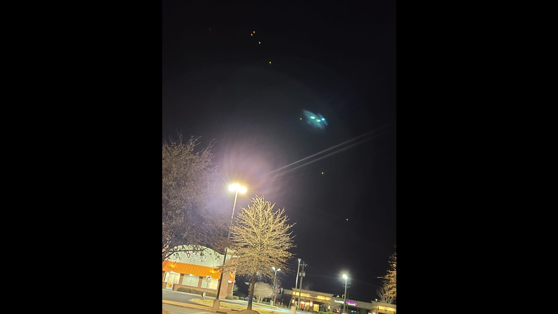 String of lights seen in sky near Charlotte sparks UFO debate. What was