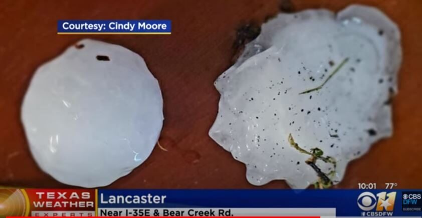 Severe Storms Drop Baseball-size Hail Across Brazos Valley, Texas ...