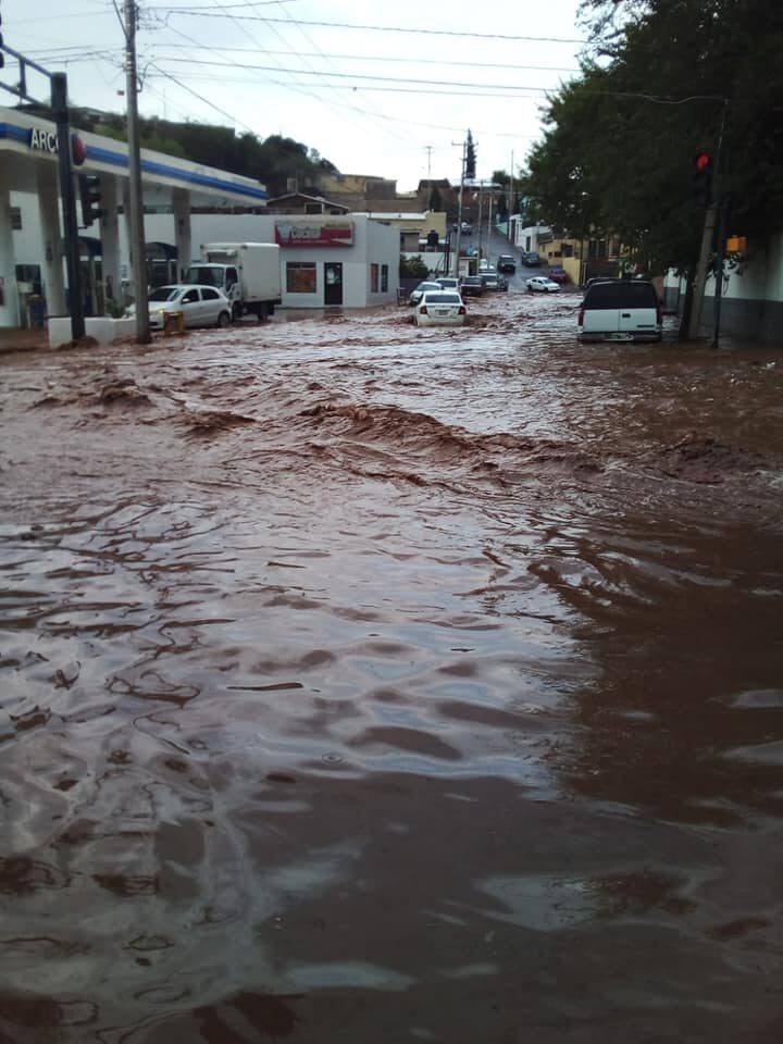 Floods in Nogales, Sonora, Mexico, 23 July 2021.