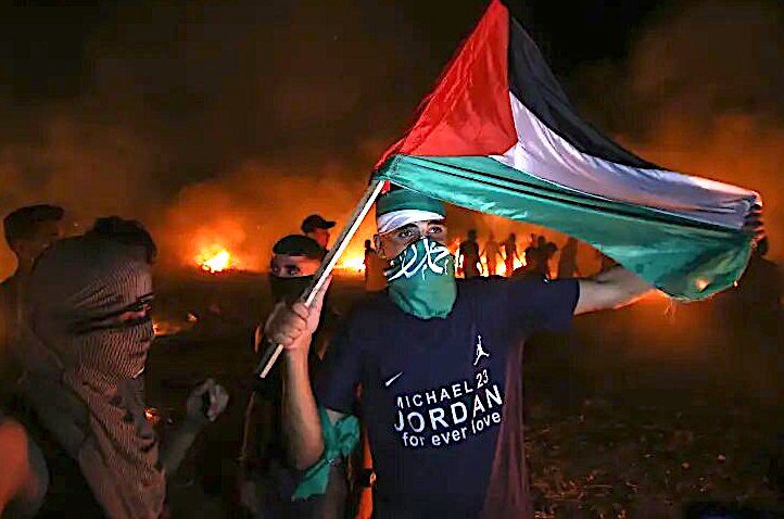 Palestinian w flag