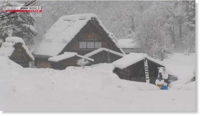 Heavy Snow Continues Falling Along Sea Of Japan Coast Almost 50