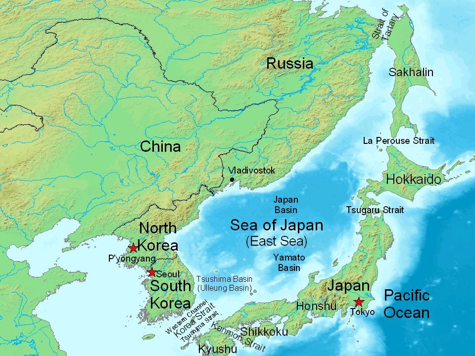 East Sea map