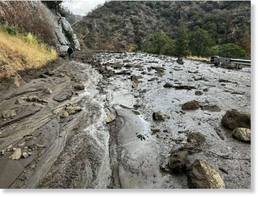 Northern California thunderstorms trigger mudslides, 50-mile highway ...