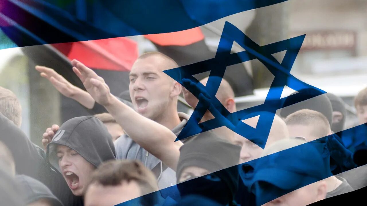 Nazis and Israel Flag