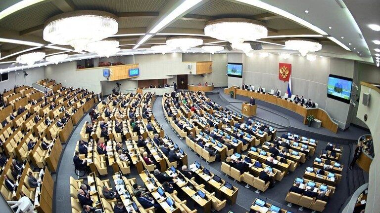 Deputies at the plenary session of the State Duma of the Russian Federation.