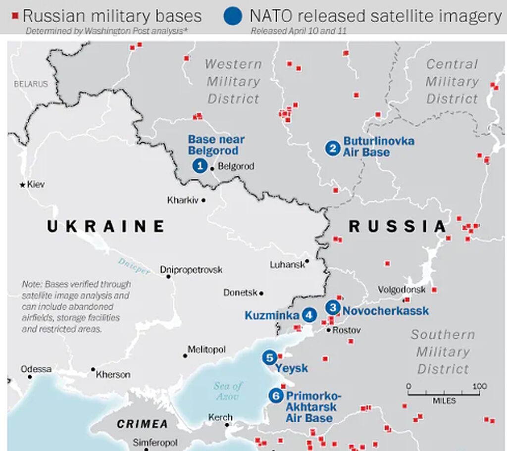 Российские границы с украиной на карте