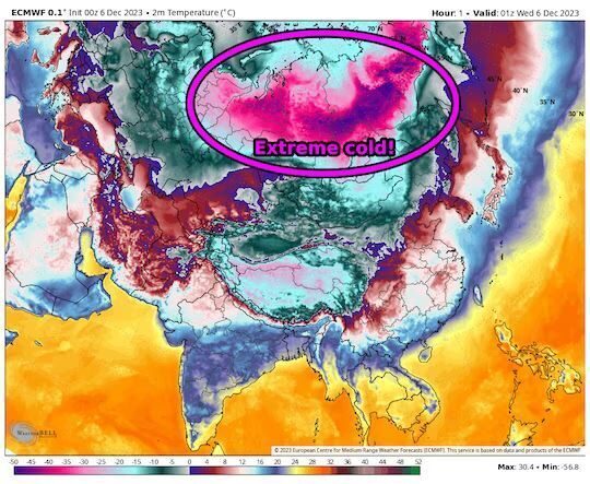 Coldest start to winter in decades for Russia: Parts of Siberia are ...