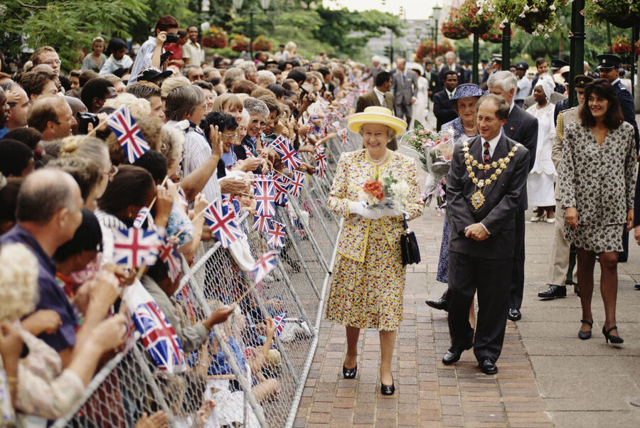Queen Elizabeth II meets the crowds