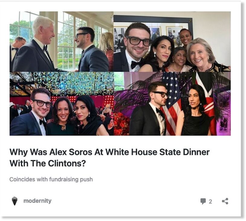 Alex soros clintons