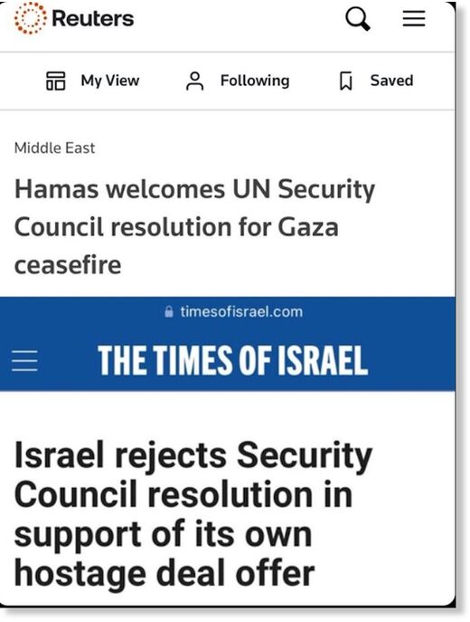 israel rejects peace