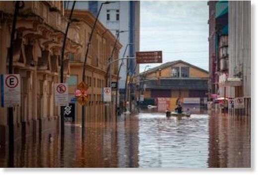 Rio Grande do Sul water in streets