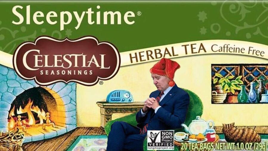 biden mascot sleepytime tea