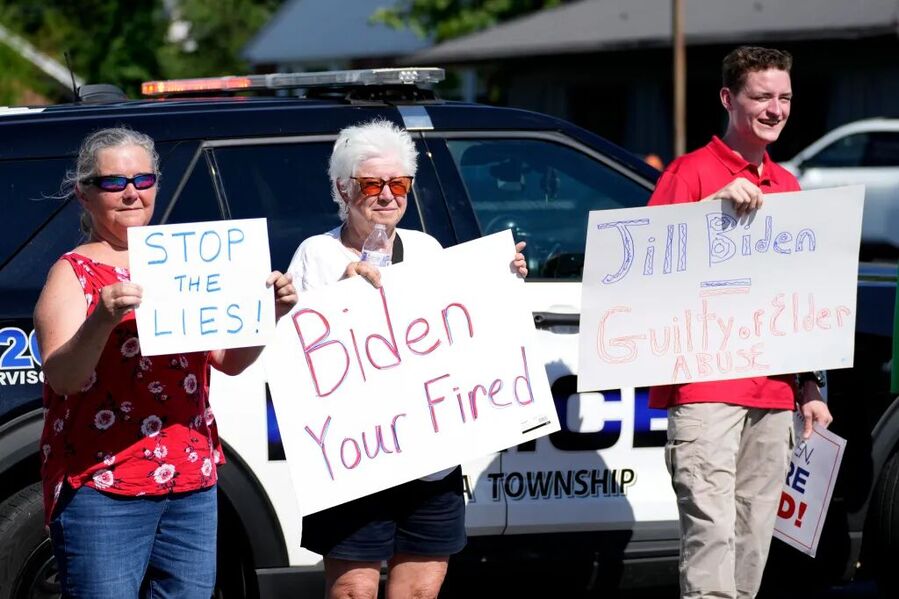 protest voters want biden step don