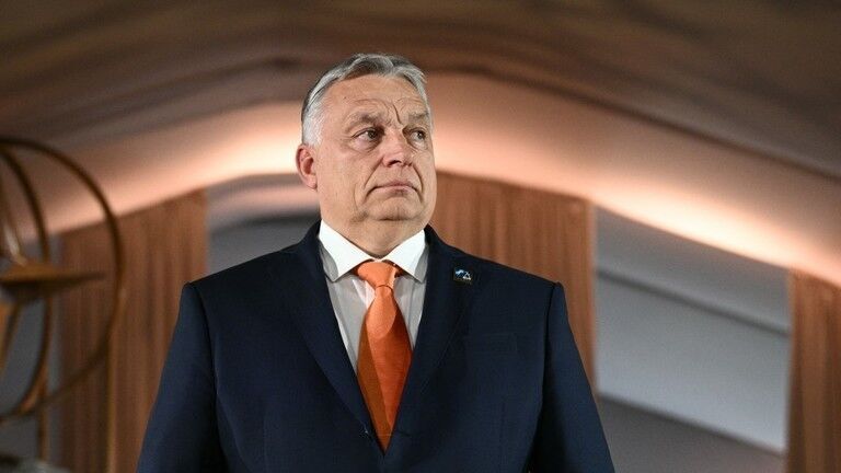 Viktor Orban arrives for a NATO summit in Washington DC, July 9, 2024