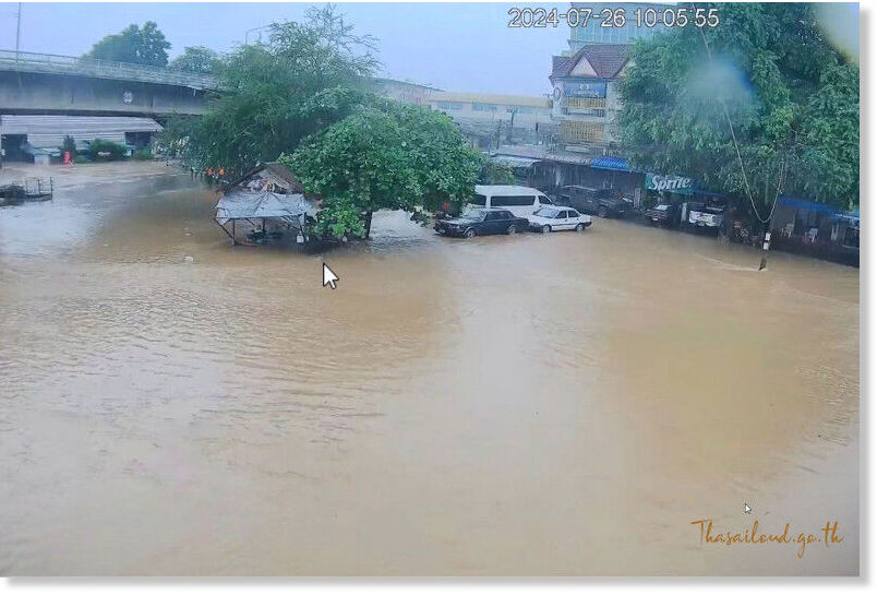 Days of heavy rains flood Thai-Myanmar border - 6.2 inches of rainfall ...