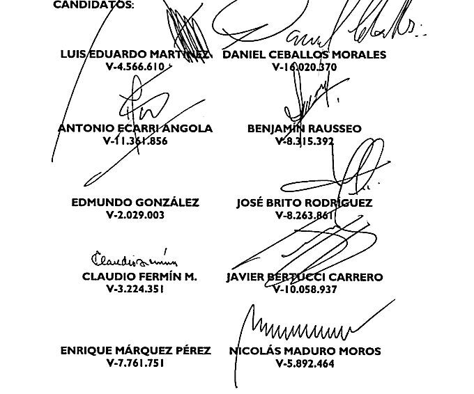 signatures