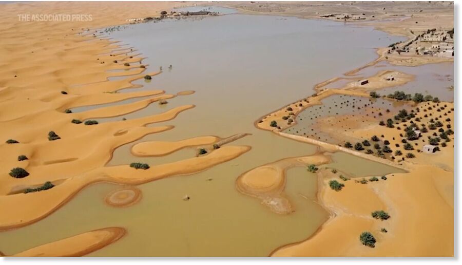 Flooding hits Sahara Desert after extremely rare rainfall in Morocco ...