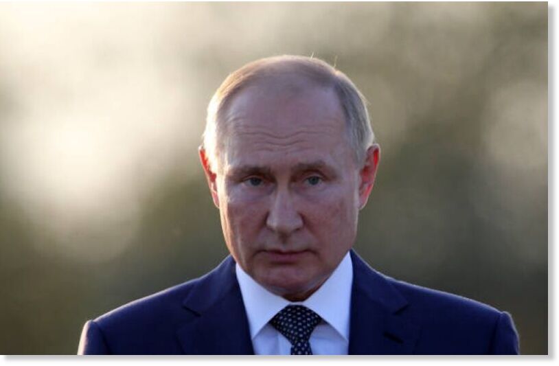 Putin frowning