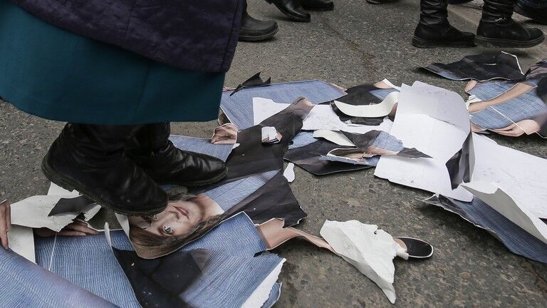 Chisinau protester, Maia Sandu