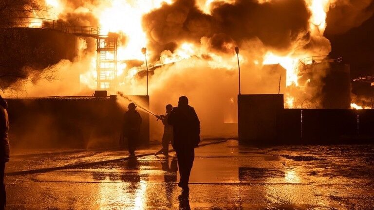 gas station fire, Kharkov, Ukraine