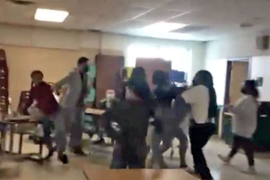 school fight classroom kids children violence