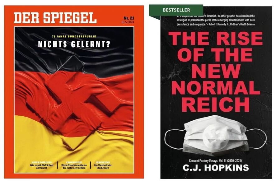 cj hopkins der spiegel swastika use