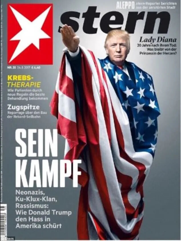 strn magazine cover trump hitler